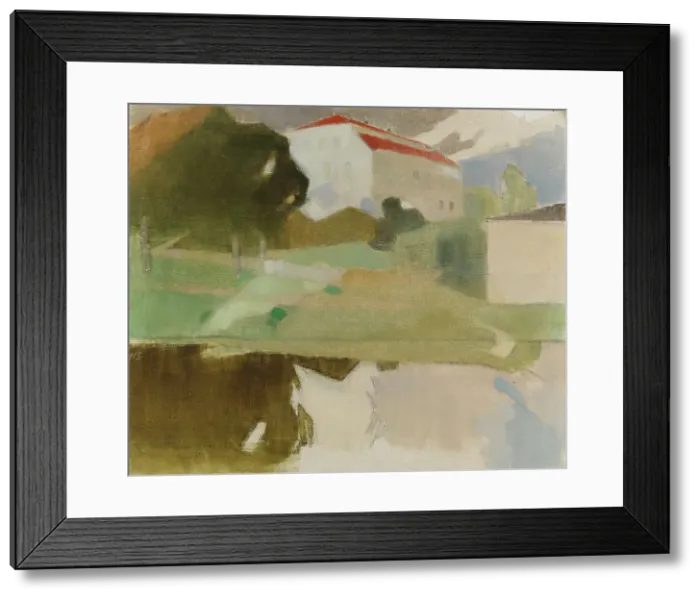 Framed Print : Sjundby Manor, 1927. Creator: Helene Schjerfbeck Framed Print : Sjundby Manor, 1927. Creator: Helene Schjerfbeck