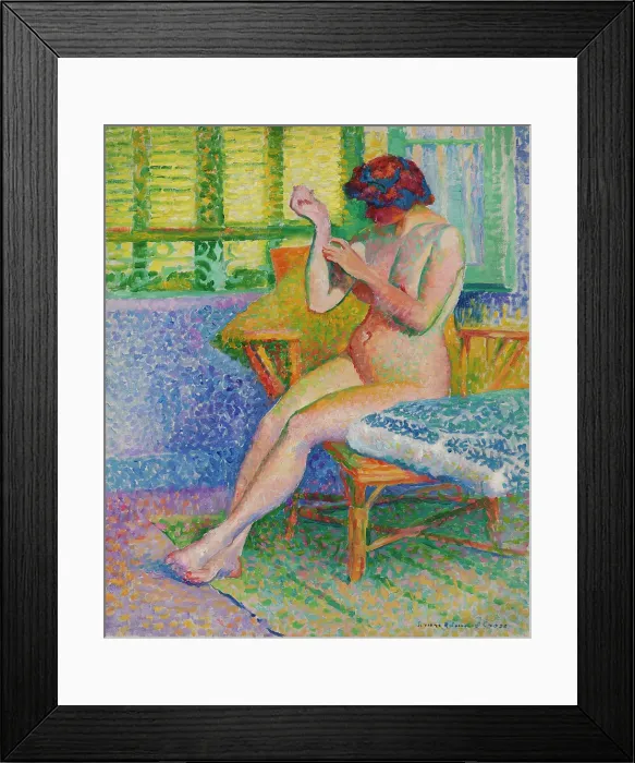 Framed Print : Model, 1900-1909. Creator: Henri-Edmond Cross Framed Print : Model, 1900-1909. Creator: Henri-Edmond Cross