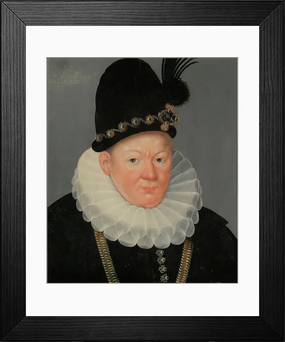 Framed Print : Portrait of Albert Frederick, Duke of Prussia (1553-1618). Creator: Bollandt, Heinrich (1578-1653) Framed Print : Portrait of Albert Frederick, Duke of Prussia (1553-1618). Creator: Bollandt, Heinrich (1578-1653)