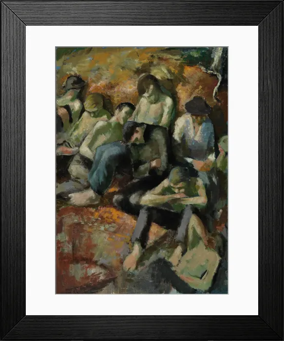 Framed Print : Prison Camp, 1919. Creator: Henry Ericsson Framed Print : Prison Camp, 1919. Creator: Henry Ericsson