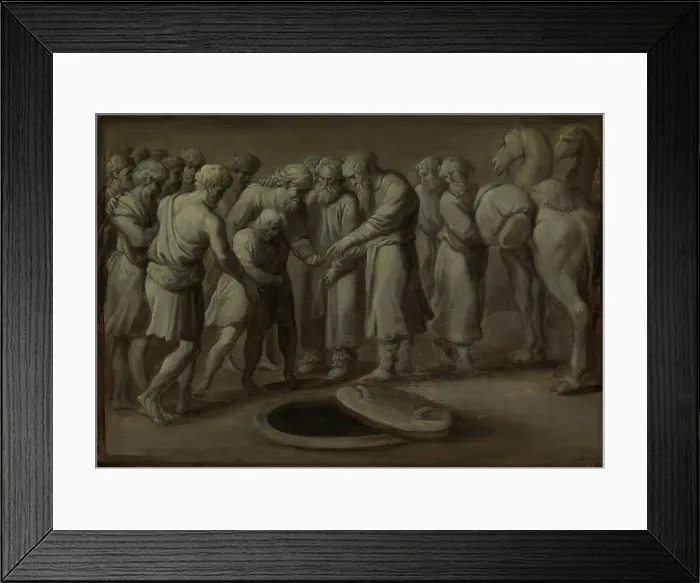 Framed Print : Joseph sold into slavery, 1700-1799. Creator: Unknown Framed Print : Joseph sold into slavery, 1700-1799. Creator: Unknown