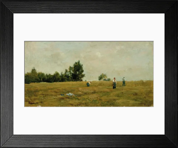 Framed Print : Summer Landscape, 1840-1878. Creator: Charles Francois Daubigny Framed Print : Summer Landscape, 1840-1878. Creator: Charles Francois Daubigny