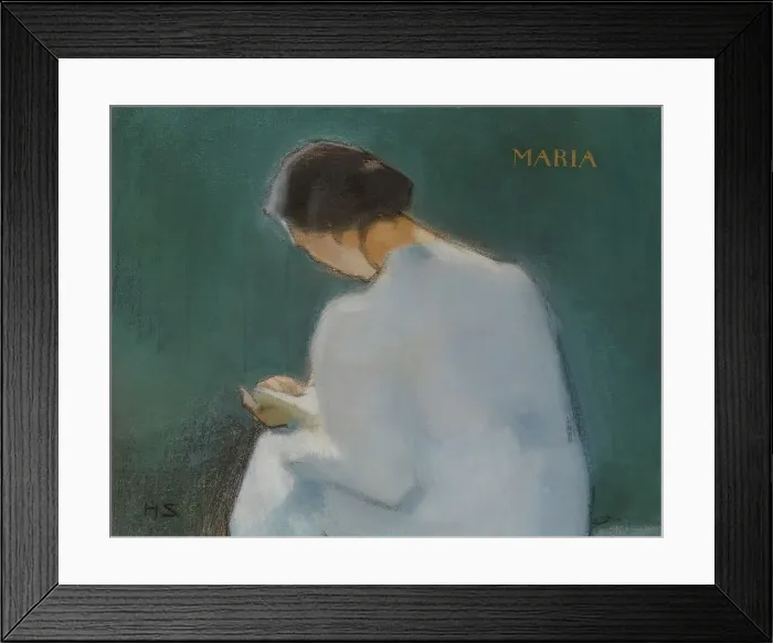 Framed Print : Maria, 1909. Creator: Helene Schjerfbeck Framed Print : Maria, 1909. Creator: Helene Schjerfbeck