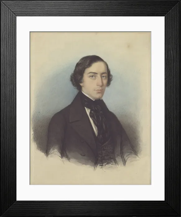 Framed Print : Portrait of the Historian Timofey Nikolayevich Granovsky (1813-1855), First half of the 19th cent.. Creator: Anonymous Framed Print : Portrait of the Historian Timofey Nikolayevich Granovsky (1813-1855), First half of the 19th cent.. Creator: Anonymous