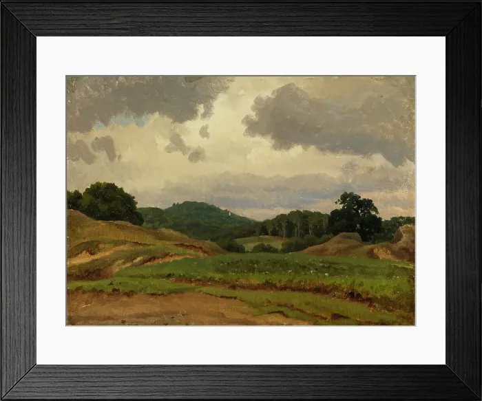 Framed Print : German landscape, 1856. Creator: Werner Holmberg Framed Print : German landscape, 1856. Creator: Werner Holmberg