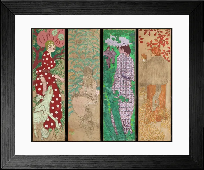 Framed Print : Women in the Garden (Femmes au Jardin), 1890-1891. Creator: Bonnard, Pierre (1867-1947) Framed Print : Women in the Garden (Femmes au Jardin), 1890-1891. Creator: Bonnard, Pierre (1867-1947)