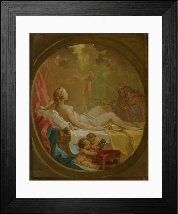Framed Print : Danaë, 1723-1770. Creator: Francois Boucher