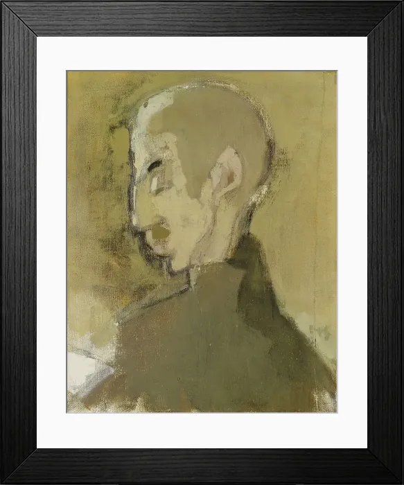 Framed Print : The Landlord II (Profile of a Man), 1928. Creator: Helene Schjerfbeck Framed Print : The Landlord II (Profile of a Man), 1928. Creator: Helene Schjerfbeck