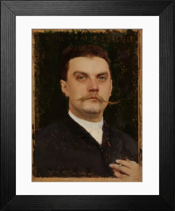 Framed Print : Portrait of Albert Edelfelt, 1887. Creator: Pascal Adolphe Jean Dagnan-Bouveret Framed Print : Portrait of Albert Edelfelt, 1887. Creator: Pascal Adolphe Jean Dagnan-Bouveret