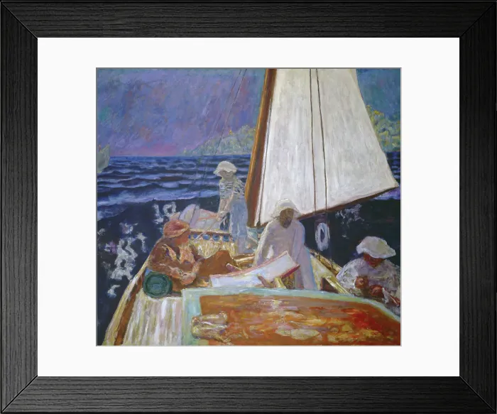 Framed Print : Signac and his friends in a sailboat, c 1924. Creator: Bonnard, Pierre (1867-1947) Framed Print : Signac and his friends in a sailboat, c 1924. Creator: Bonnard, Pierre (1867-1947)