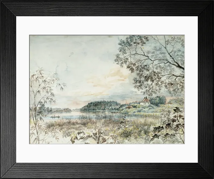 Framed Print : Landscape from Louhisaari, Study, 1823-1825. Creator: Gustaf Wilhelm Finnberg Framed Print : Landscape from Louhisaari, Study, 1823-1825. Creator: Gustaf Wilhelm Finnberg