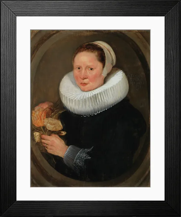 Framed Print : Portrait of a 39-Year-Old Woman, 1631. Creator: Unknown Framed Print : Portrait of a 39-Year-Old Woman, 1631. Creator: Unknown