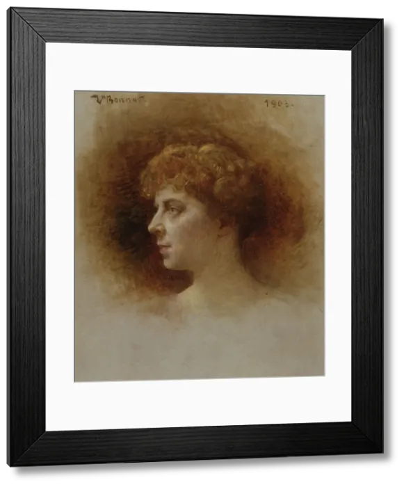 Framed Print : Portrait of the singer Emma Bardac (1862-1934), 1903. Creator: Bonnat, Léon (1833-1922) Framed Print : Portrait of the singer Emma Bardac (1862-1934), 1903. Creator: Bonnat, Léon (1833-1922)