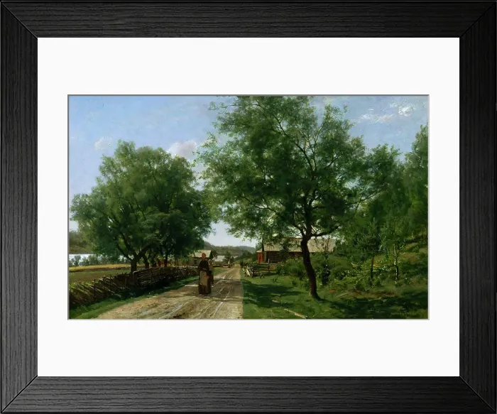 Framed Print : A Road in Häme, 1883. Creator: Hjalmar Munsterhjelm Framed Print : A Road in Häme, 1883. Creator: Hjalmar Munsterhjelm