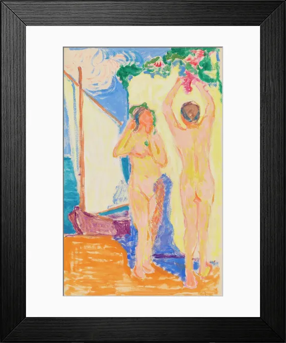 Framed Print : On the Shore, 1912. Creator: Alvar Cawén Framed Print : On the Shore, 1912. Creator: Alvar Cawén