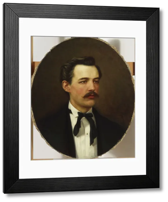 Framed Print : Portrait of Karl Emanuel Jansson, 1879. Creator: August Fredrik Ahlstedt Framed Print : Portrait of Karl Emanuel Jansson, 1879. Creator: August Fredrik Ahlstedt