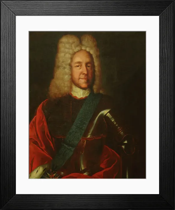 Framed Print : Portrait of Prince Yuri Yuryevich Trubetskoi (1668-1739), with the Polish... 2nd Half of 18th cen. Creator: Anonymous Framed Print : Portrait of Prince Yuri Yuryevich Trubetskoi (1668-1739), with the Polish... 2nd Half of 18th cen. Creator: Anonymous