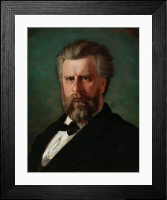 Framed Print : Portrait of the Sculptor C. E. Sjöstrand, 1876. Creator: Hilda Eloise Granstedt Framed Print : Portrait of the Sculptor C. E. Sjöstrand, 1876. Creator: Hilda Eloise Granstedt