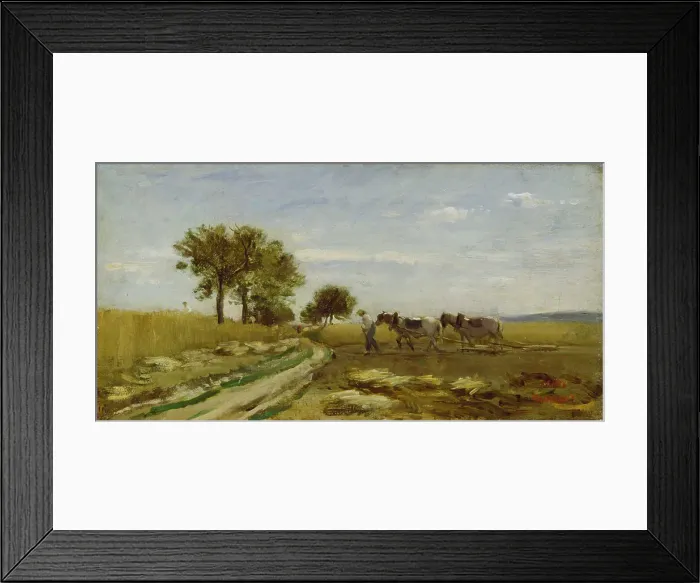 Framed Print : Fields, 1862. Creator: Charles Francois Daubigny Framed Print : Fields, 1862. Creator: Charles Francois Daubigny