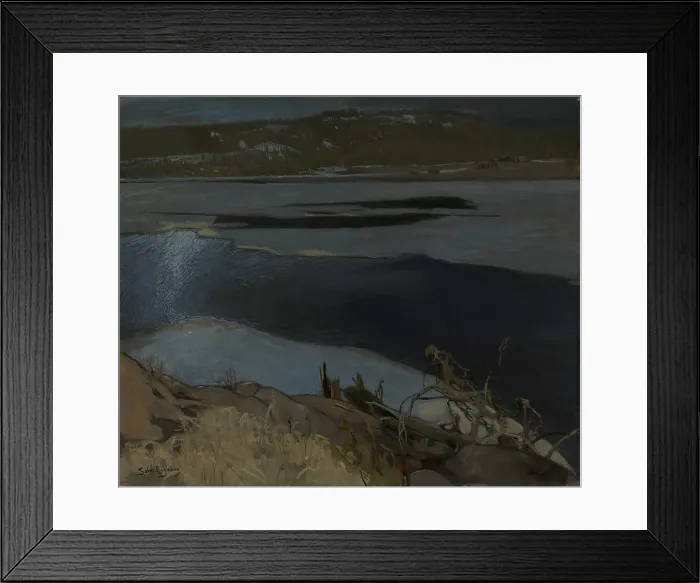 Framed Print : Ice Breaking Up on a Lake, 1902. Creator: Gabriel Engberg Framed Print : Ice Breaking Up on a Lake, 1902. Creator: Gabriel Engberg