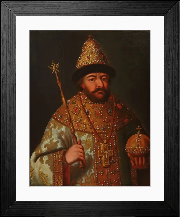 Framed Print : Portrait of Tsar Boris Feodorovich Godunov of Russia (1552-1605), Second Half of the 18th cen. Creator: Anonymous Framed Print : Portrait of Tsar Boris Feodorovich Godunov of Russia (1552-1605), Second Half of the 18th cen. Creator: Anonymous
