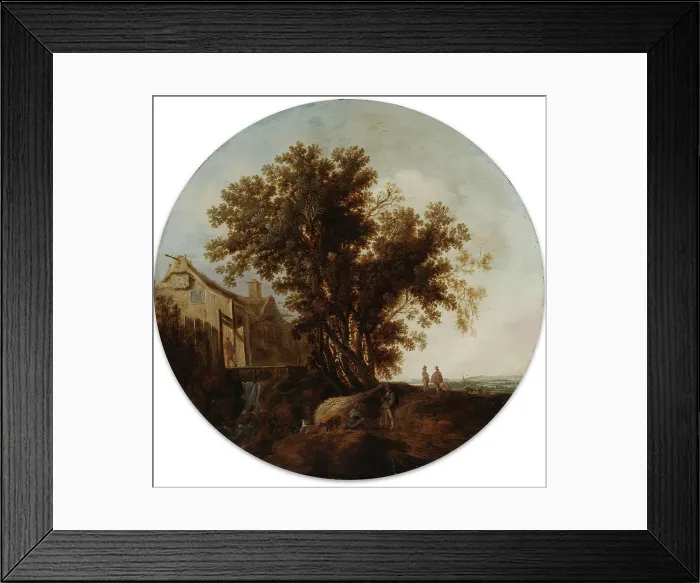 Framed Print : Dutch Landscape, 1641. Creator: Dirck Dalens