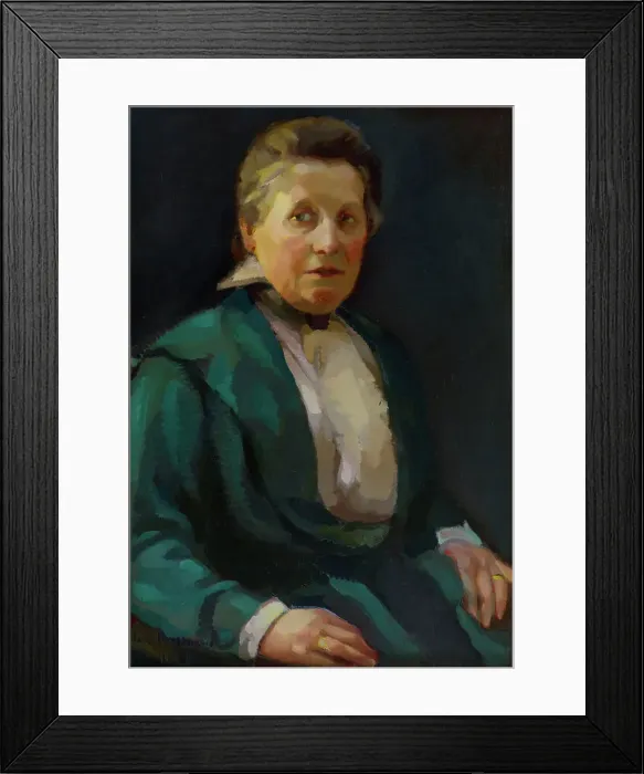 Framed Print : Portrait of the Artist's Mother, 1921. Creator: Eero Snellman Framed Print : Portrait of the Artist's Mother, 1921. Creator: Eero Snellman
