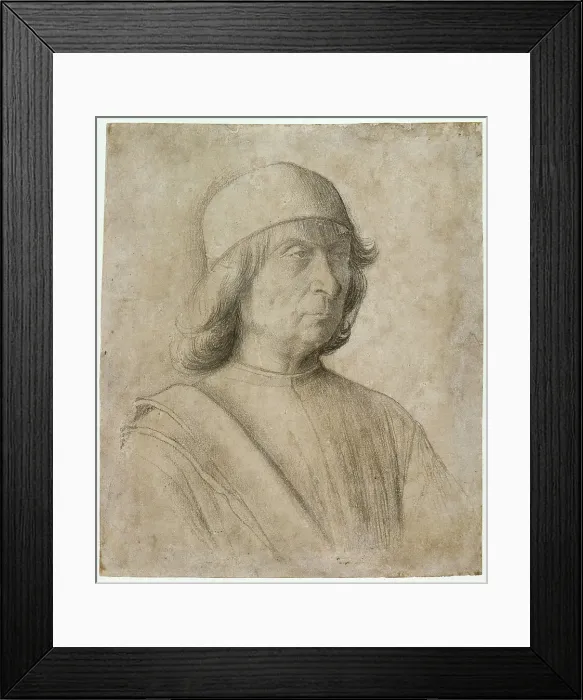 Framed Print : Self-portrait, c 1497. Creator: Bellini, Gentile (ca. 1429-1507) Framed Print : Self-portrait, c 1497. Creator: Bellini, Gentile (ca. 1429-1507)