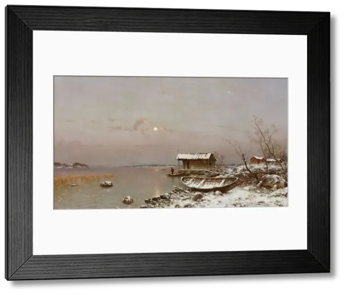 Framed Print : November Evening, 1889. Creator: Hjalmar Munsterhjelm Framed Print : November Evening, 1889. Creator: Hjalmar Munsterhjelm