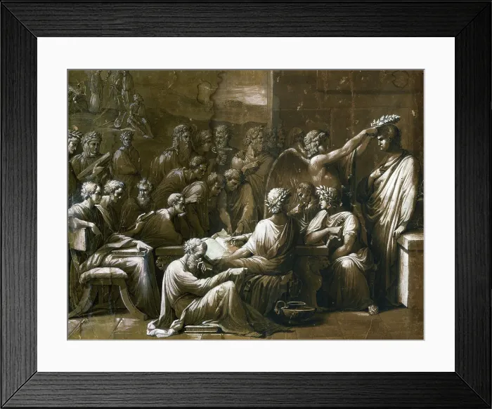 Framed Print : Apotheosis of Giambattista Bodoni, Early 19th cen. Creator: Bossi, Giuseppe (1777-1815) Framed Print : Apotheosis of Giambattista Bodoni, Early 19th cen. Creator: Bossi, Giuseppe (1777-1815)