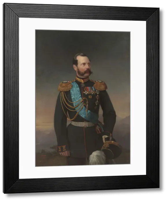 Framed Print : Portrait of Emperor Alexander II (1818-1881), 1872. Creator: Bottman, Yegor (Gregor) (18..-1891) Framed Print : Portrait of Emperor Alexander II (1818-1881), 1872. Creator: Bottman, Yegor (Gregor) (18..-1891)