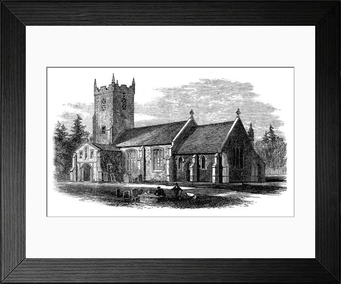 Framed Print : Sandringham church, 1871. Creator: Unknown