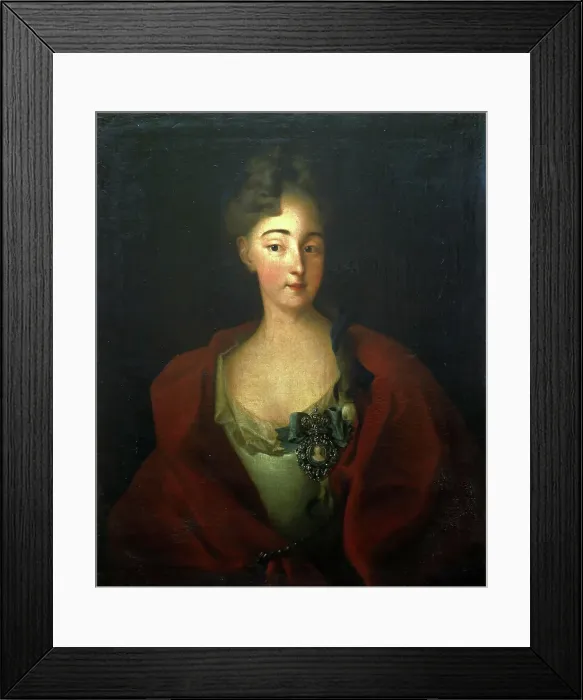Framed Print : Portrait of Countess Maria Yuryevna Cherkasskaya (1696-1747), née Countess... 2nd Half of 18th cen. Creator: Anonymous Framed Print : Portrait of Countess Maria Yuryevna Cherkasskaya (1696-1747), née Countess... 2nd Half of 18th cen. Creator: Anonymous
