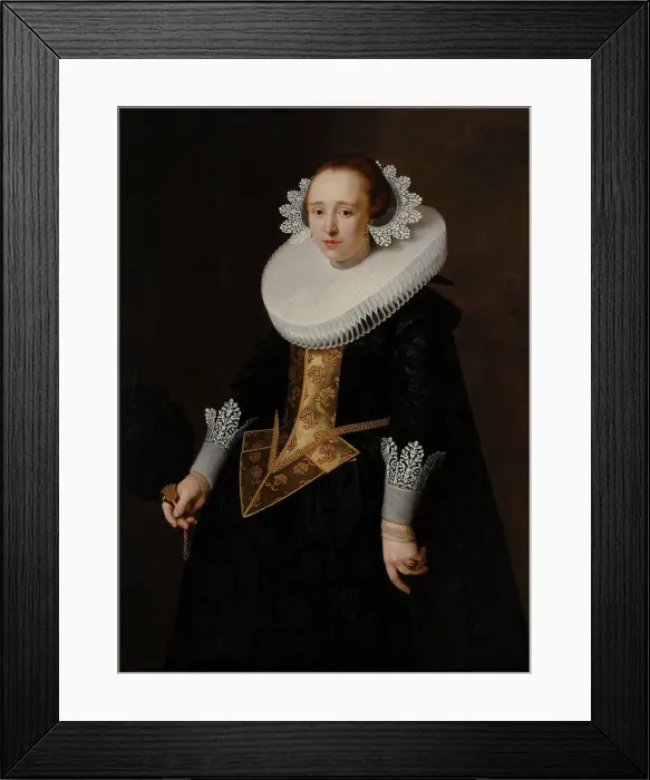 Framed Print : Portrait of a 22-Year-Old Woman, 1628. Creator: Nicolaes Eliasz Pickenoy Framed Print : Portrait of a 22-Year-Old Woman, 1628. Creator: Nicolaes Eliasz Pickenoy