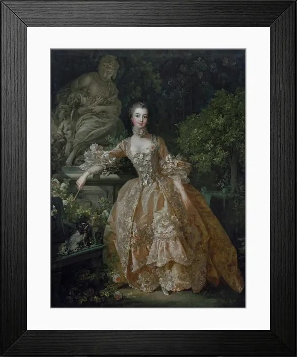 Framed Print : Madame de Pompadour, 1759. Creator: Boucher, François (1703-1770) Framed Print : Madame de Pompadour, 1759. Creator: Boucher, François (1703-1770)