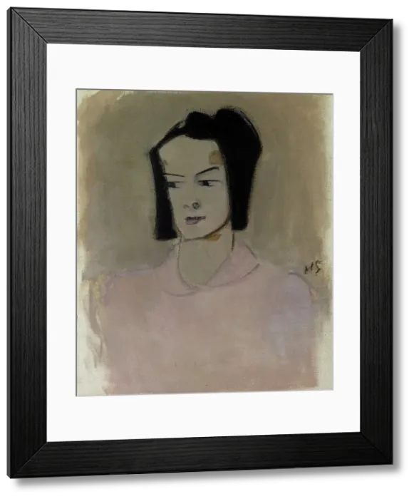 Framed Print : Finnish Nurse III (Ester Räihä), 1943. Creator: Helene Schjerfbeck Framed Print : Finnish Nurse III (Ester Räihä), 1943. Creator: Helene Schjerfbeck