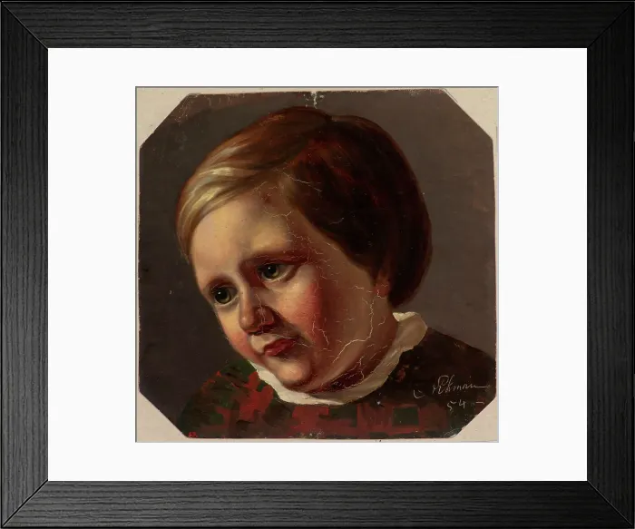 Framed Print : Boy, 1854. Creator: Karl Anders Ekman Framed Print : Boy, 1854. Creator: Karl Anders Ekman