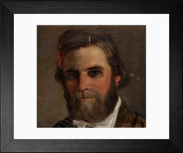 Framed Print : Portrait of Marine Painter Bogöe from Copenhagen, 1854-1855. Creator: Karl Anders Ekman Framed Print : Portrait of Marine Painter Bogöe from Copenhagen, 1854-1855. Creator: Karl Anders Ekman