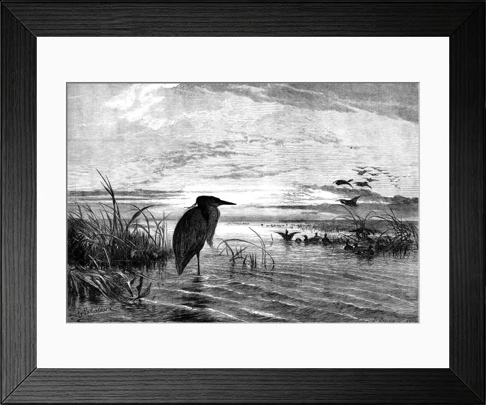 Framed Print : The Months: a solitary Christmas Eve, 1871. Creator: John Greenaway Framed Print : The Months: a solitary Christmas Eve, 1871. Creator: John Greenaway
