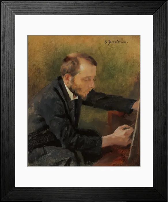 Framed Print : Portrait of Eero Järnefelt, 1892. Creator: Gunnar Berndtson Framed Print : Portrait of Eero Järnefelt, 1892. Creator: Gunnar Berndtson