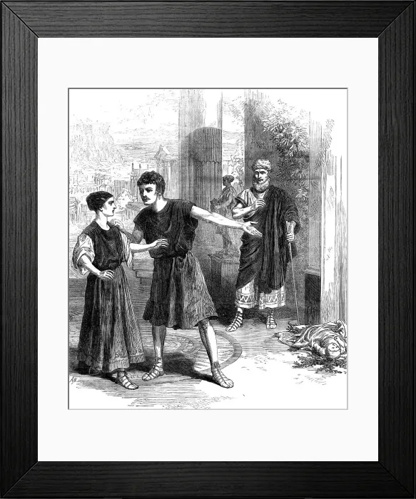 Framed Print : The Westminster Play, 1871. Creator: Unknown Framed Print : The Westminster Play, 1871. Creator: Unknown