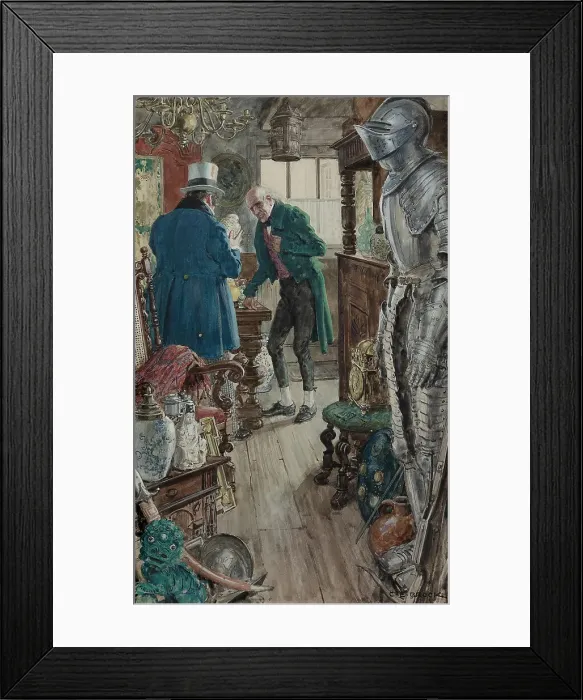 Framed Print : Illustration for The Old Curiosity Shop by Charles Dickens. Creator: Brock, Charles Edmund (1870-1938) Framed Print : Illustration for The Old Curiosity Shop by Charles Dickens. Creator: Brock, Charles Edmund (1870-1938)