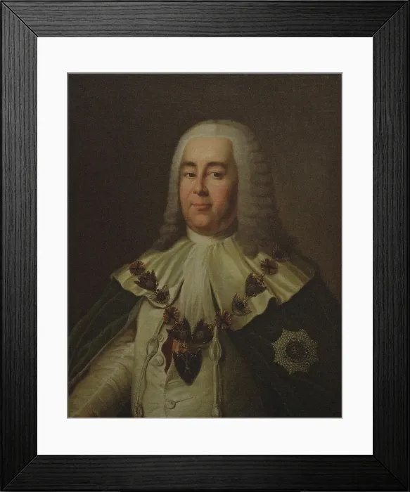 Framed Print : Portrait of Count Alexander Ivanovich Rumyantsev (1680-1749), Second Half of the 18th cen. Creator: Anonymous Framed Print : Portrait of Count Alexander Ivanovich Rumyantsev (1680-1749), Second Half of the 18th cen. Creator: Anonymous