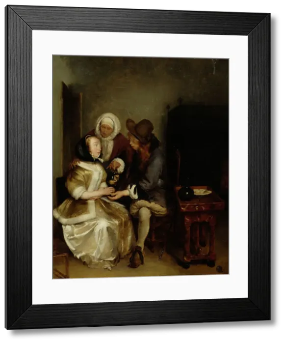 Framed Print : Glass of Lemonade, copy after Gerh. Terborch's painting, 1892. Creator: Helene Schjerfbeck Framed Print : Glass of Lemonade, copy after Gerh. Terborch's painting, 1892. Creator: Helene Schjerfbeck