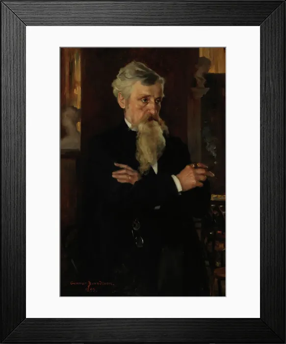 Framed Print : Portrait of Journalist August Schauman, 1893. Creator: Gunnar Berndtson Framed Print : Portrait of Journalist August Schauman, 1893. Creator: Gunnar Berndtson