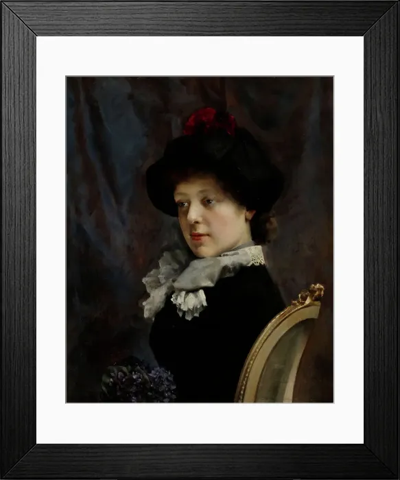 Framed Print : Portrait of a Lady, 1880-1889. Creator: Gunnar Berndtson Framed Print : Portrait of a Lady, 1880-1889. Creator: Gunnar Berndtson