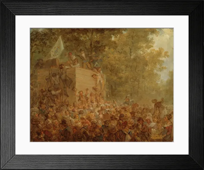 Framed Print : St. Louis -juhla Pariisissa I, 1819. Creator: Alexander Lauréus Framed Print : St. Louis -juhla Pariisissa I, 1819. Creator: Alexander Lauréus