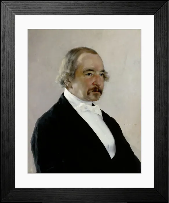 Framed Print : Portrait of Zacharias Topelius, 1880. Creator: Gunnar Berndtson Framed Print : Portrait of Zacharias Topelius, 1880. Creator: Gunnar Berndtson