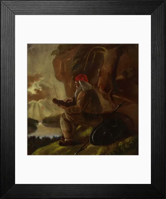Framed Print : Väinämöinen, 1852. Creator: Karl Anders Ekman Framed Print : Väinämöinen, 1852. Creator: Karl Anders Ekman