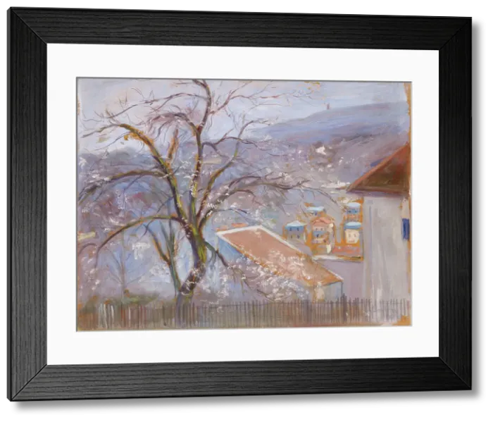 Framed Print : From the outskirts of Paris, 1910. Creator: Hugo Simberg Framed Print : From the outskirts of Paris, 1910. Creator: Hugo Simberg
